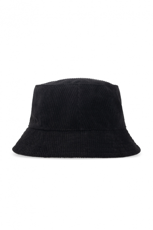 BALENCIAGA LOGO COTTON DENIM BASEBALL HAT - Black Bucket hat with